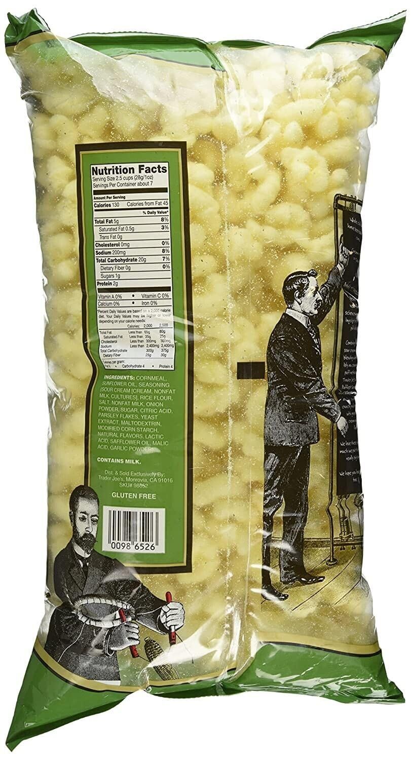 Trader Joe&#39;s Worlds Puffiest Sour Cream &amp; Onion Corn Puffs - 2 Count (14 oz.)