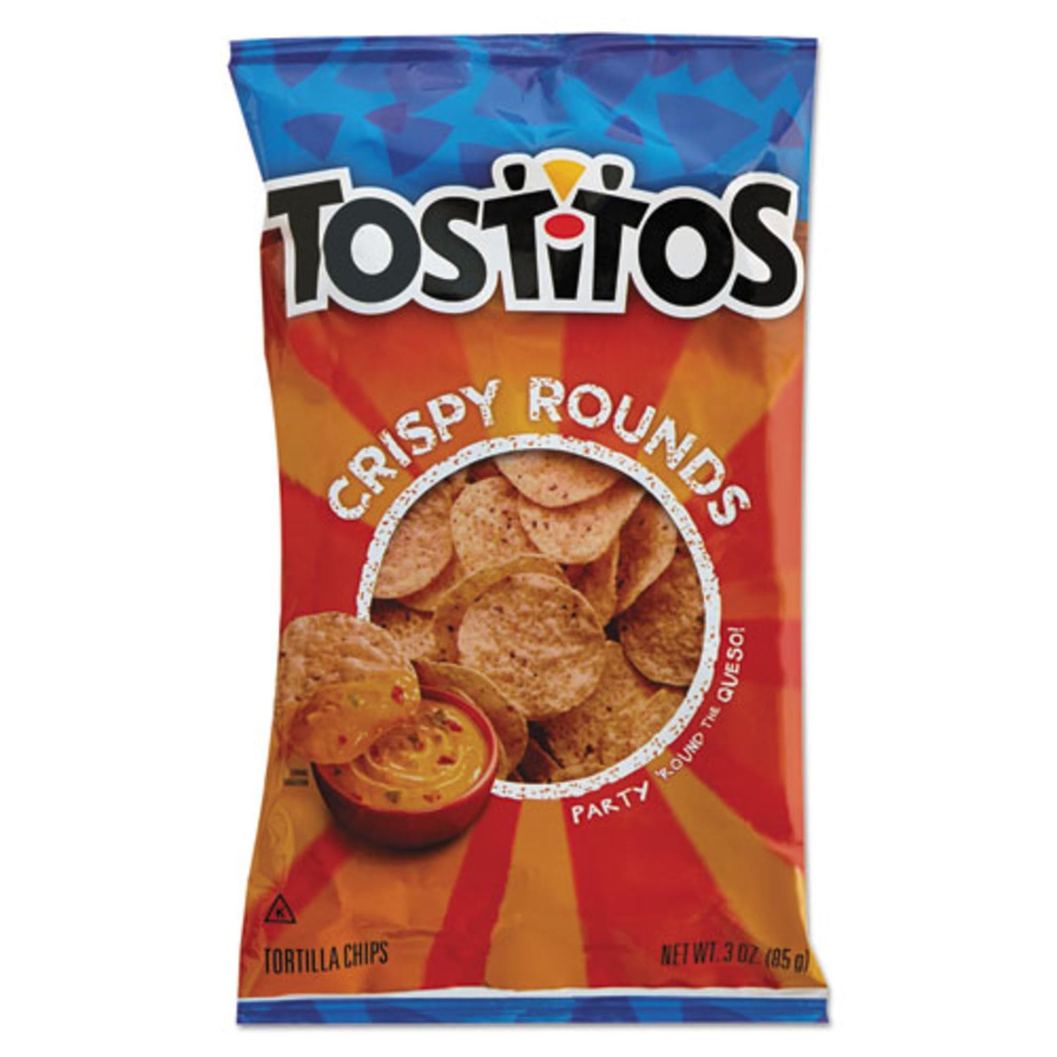 FRITO-Lay Tostitos Tortilla Chips Crispy Rounds LAY20871 28pk Packaging May Vary