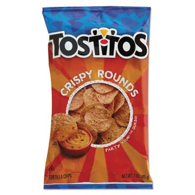 FRITO-Lay Tostitos Tortilla Chips Crispy Rounds LAY20871 28pk Packaging May Vary