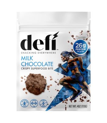 DEFI Milk Chocolate Crispy Superfood Bites, 26g Protein, 4oz (Milk Chocolate)