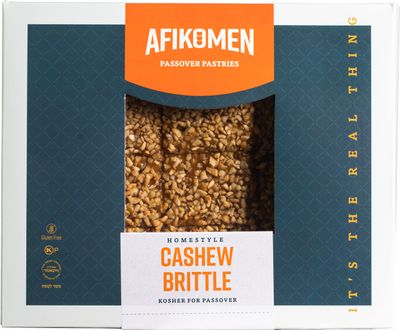 Afikomen Cakes Gluten Free Cashew Brittle, 12oz | Homestyle | Kosher for Passover