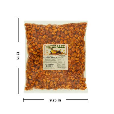 Naturalee Corn Nuts 2 lb - Chili Lemon - High Fiber, Crunchy Snack