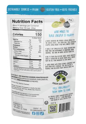 BeanVIVO Plant Based Protein Snacks - Sea Salt Flavor with Dried Edamame, Roasted Cashew and Chickpeas - Non-GMO Crunchy Salad Toppers - High-Protein and Rich in Fiber - 3Pack (4.5 oz Each Pouch)