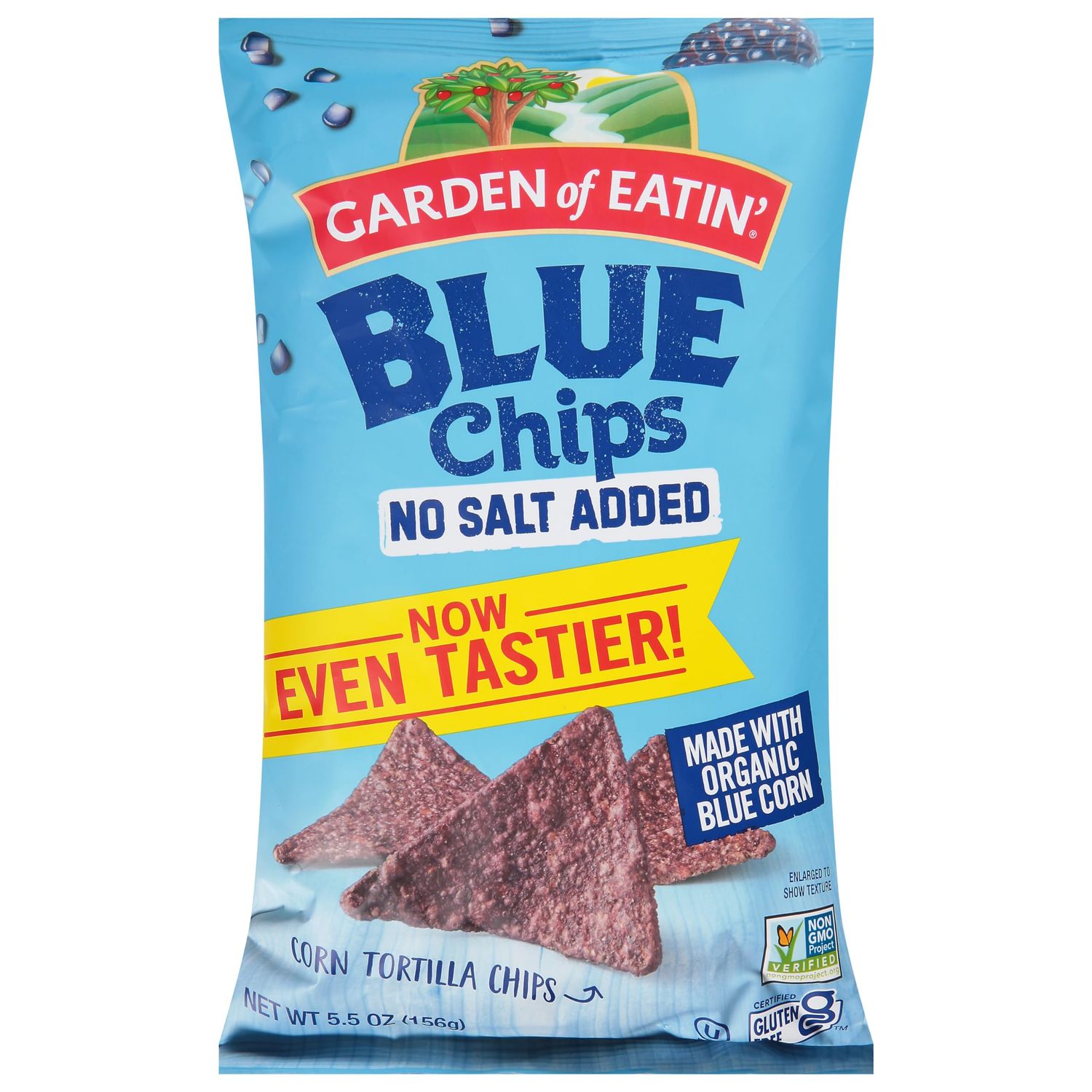Garden of Eatin&#39; Tortilla Chips, Unsalted, Blue Corn, 5.5oz