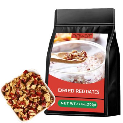 Dried Red Dates 17.6oz500g,Fruit Tea,Sweet Crispy Dates Red Jujube Slices Seedless used as a snack, make tea, porridge, soup