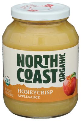 North Coast Organic Honeycrisp Apple Sauce, No Added Preservatives, No Added Sugar, Kosher, USDA Certified Organic, Gluten Free &amp; Non-GMO, 24 Ounce (Pack of 6)