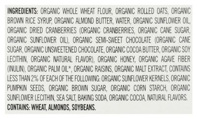 Dave's Killer Bread Organic Snack Bar, Trail Mix Crumble, 19g Whole Grains, No Artificial Ingredients or Preservatives, Kosher, USDA Certified Organic, Non-GMO, 4 Count, 7 Ounce (Pack of 6)