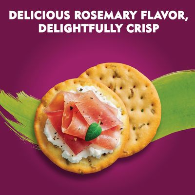 Toasteds Crackers, Party Snacks, Lunch Snacks, Rosemary and Olive Oil, 8oz Box (1 Box)
