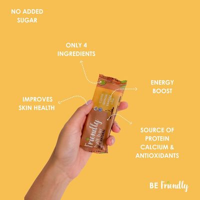 Friendly Fruit Bar | Banana, coffee, quinoa and chia | (12 pack),1.05 ounces | Healthy Natural Snack, Energetic, Plant Based, Non - GMO, Vegan, No Added Sugar, Kosher, Gluten Free.