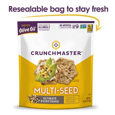 Crunchmaster Multi-Seed Crackers, Ultimate Everything, 4 Ounce