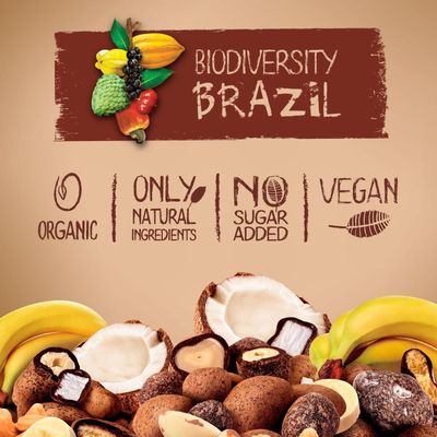 Naturanic Brazilian Dark Chocolate Covered Freeze-Dried Coconut Snack, Zero Carb, Keto Friendly, No Sugar, All Natural, Organic, Vegan - Pack of 2