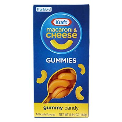 Kraft Macaroni &amp; Cheese Gummies, 3pk, 16.92 oz, Fruit Flavored, by Frankford Candy