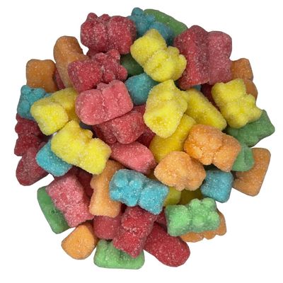 American Best Food Assorted Sour Neon Gummy Bears (3 lb)