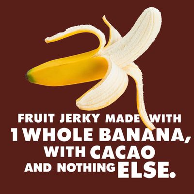 SOLELY - Organic Banana Chocolate Drizzled Fruit Jerky - 1 Individually Wrapped Fruit Strip - Fruit Leather Made from Dried Fruit - Healthy Snacks for Adults & Kids - Vegan, Non GMO - 0.8oz (23g)