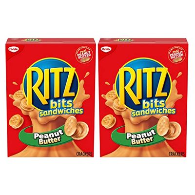Ritz Crackers Bits Peanut Butter Sandwich Crackers, 180g6.3oz, 2-Pack Imported from Canada