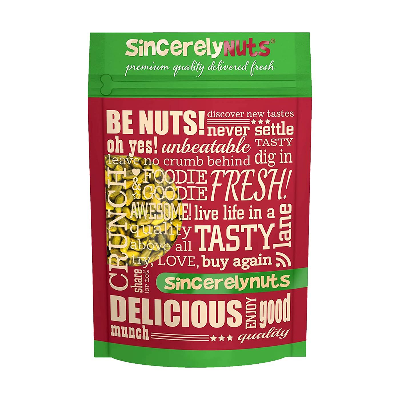 Sincerely Nuts Pistachios Roasted and Unsalted Kernels | No Shell, No Salt Healthy Snacks for Kids and Adults | Shelled Convenient Snack | Low Sodium, Vegan, Kosher &amp; Gluten Free 3(LB) Bag