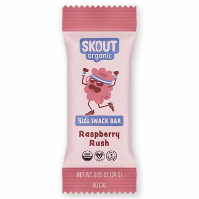 Skout Organic Raspberry Rush Real Food Bars for Kids (36 Pack) | Organic Snacks for Kids | Plant-Based Nutrition, No Refined Sugar | Vegan | Gluten, Dairy, Grain &amp; Soy Free