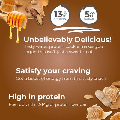 Power Crunch Protein Wafer Bars, High Protein Snacks with Delicious Taste, Peanut Butter Honey, 1.4 Ounce (12 Count)