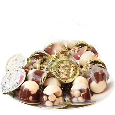Chocolate biscuit cup10.58oz. chocolate sauce and biscuit nibs mixed biscuit snack