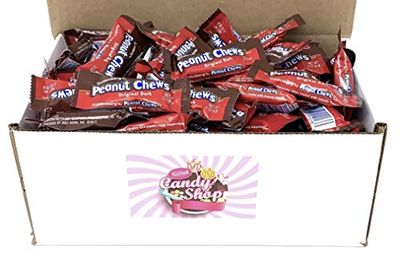 SECRET CANDY SHOP Goldenberg&#39;s Peanut Chews Original Dark Chocolate Bars Candy, 1.5lb in Box
