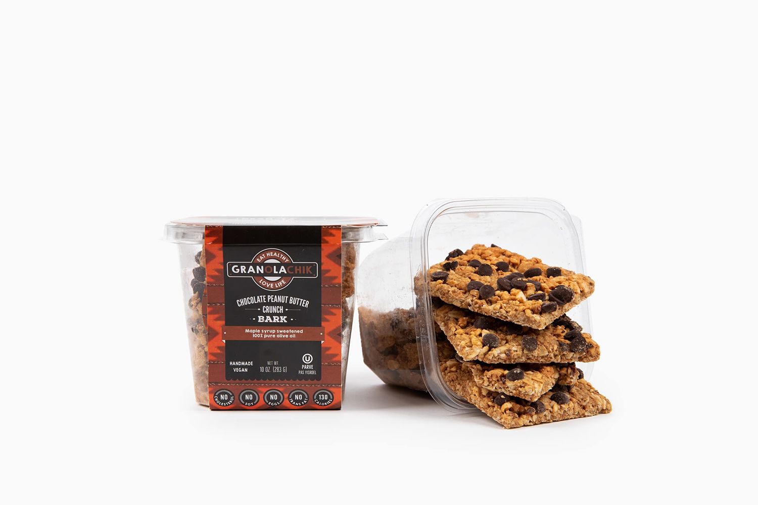 Granolachik Artisanal Granola Bark, Vegan, No Refined Sugars Maple Syrup Sweetened, 10oz (Chocolate Peanut Butter Crunch, 1 Pack)