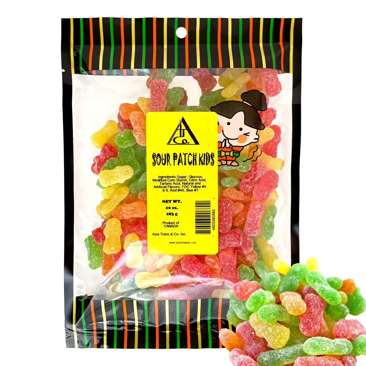 Sour Patch Kid Gummy Candy 10 oz - Sweet and Delicious Candy Snack - Perfect Size Bag For Sharing With Friends - Bite Size Pieces For Any Occasion