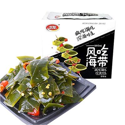 WeiLong Latiao, Damianjin Spicy Gluten, é­”èŠ‹çˆ½é­”èŠ‹ä¸Wei Long Konjac 20 Sachets  360g Chinese Snack,Chanmoyu,Moyushuang, Independent small package. (éº»è¾£æµ·å¸¦Spicy Kelp)