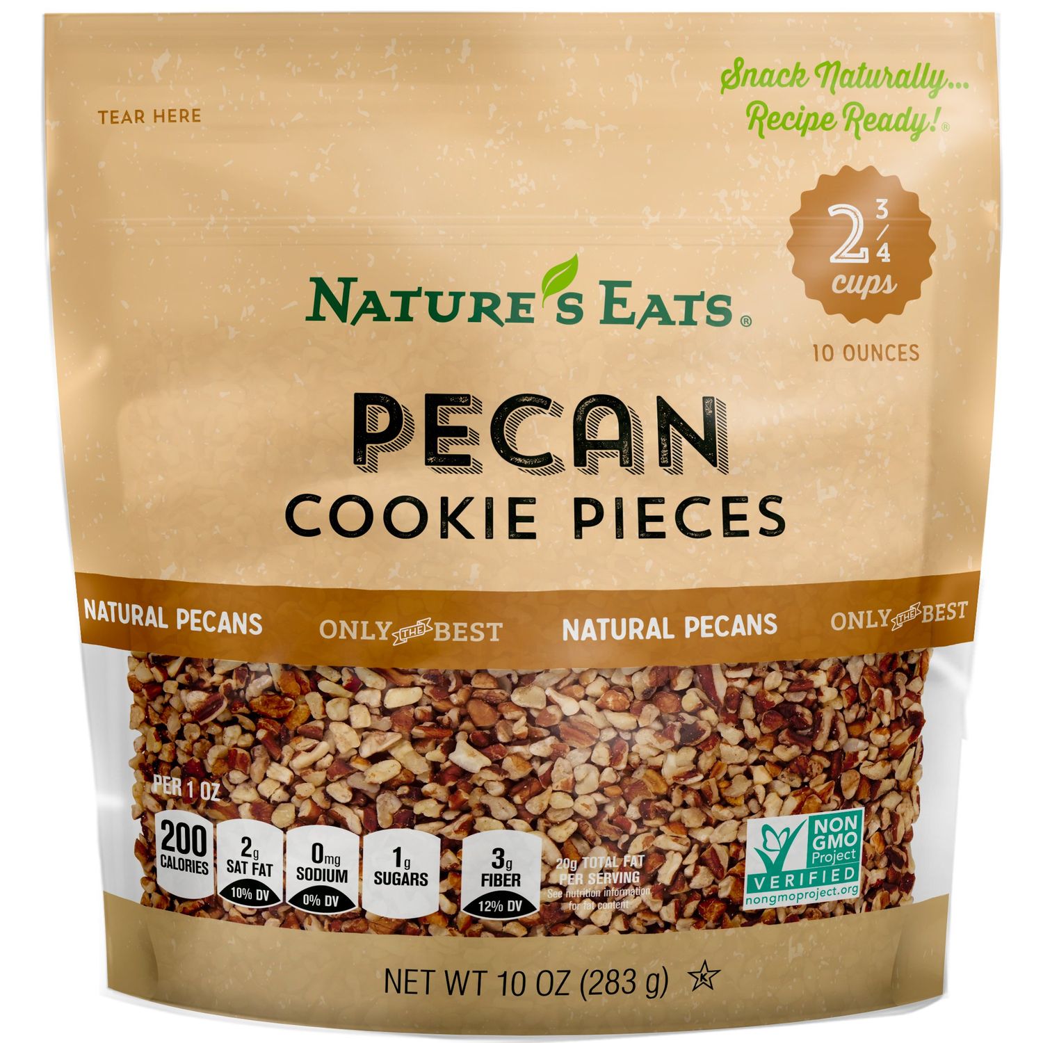 Nature&#39;s Eats Pecan Cookie Pieces, 10 Ounce