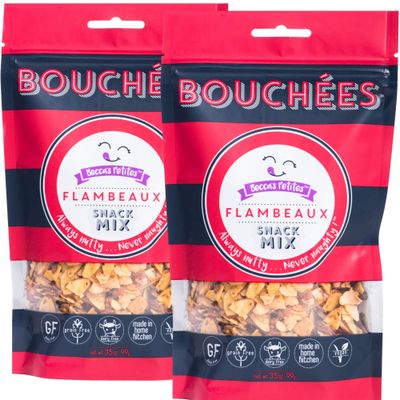 Beccas Petites Keto Snacks, Net Carbs - 3 gms, Premium Mixed Nuts - Spicy (Cayenne,Red Pepper,Garlic) Low Carb Snack - Gluten Free, Grain Free, Non GMO, Vegan, 3.5 Oz Bag (2-Pack)