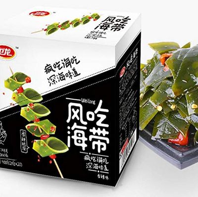 WeiLong Latiao, Damianjin Spicy Gluten, é­”èŠ‹çˆ½é­”èŠ‹ä¸Wei Long Konjac 20 Sachets  360g Chinese Snack,Chanmoyu,Moyushuang, Independent small package. (éº»è¾£æµ·å¸¦Spicy Kelp)
