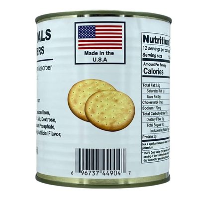 Future Essential Sailor Pilot Bread Crackers | Ship&#39;s Biscuit | Emergency Survival Food | Long Term Food Storage (30 years shelf life) Ready to Eat 2.5 (1 Can) 12 Serving per Can