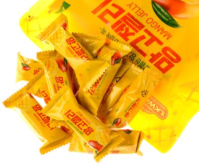Ilkwang Mango Jelly | 250g | Korean Snack, Traditional Korean Dessert &amp; Mango Gummy 8.81 OZ