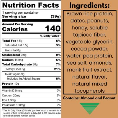 Health One Chocolate Peanut Butter Bliss High Protein Bar | 10G Clean Protein | Weight Loss Snack for Women &amp; Men | Vegan &amp; Dairy Free with Dates | No Artificial Sweeteners (18 Servings)