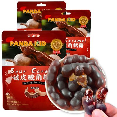 KWOLYKIM Sour Tamarind Gummy Candy, Peelable Fruit Chewy Candy, Sweet and Sour Gummies, Casual Tamarind Snacks Great for Party Bulk Gift Candy 192g3pack