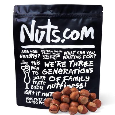Nuts.com Hazelnuts in Shell, 3 lb Bag - Whole Raw Jumbo Hazelnuts - Gourmet, Freshly Harvested, Non-GMO, for Cooking, Baking, and Snacking