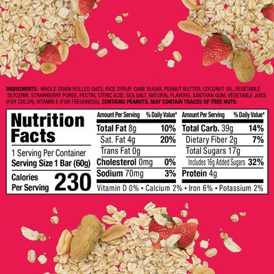 Bobo's Peanut Butter &amp; Strawberry Jelly Oat Snack, 24 Count, Healthy Everyday Snack, a Satisfying Treat that Provides a Quick Energy Boost