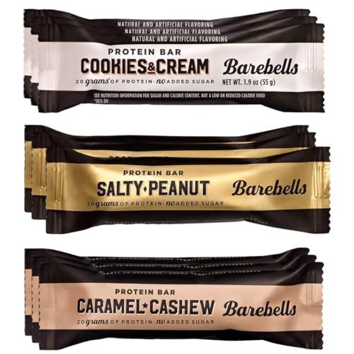 Barebels Protein Bars Variety Pack Sampler, Protein Snacks with 20g of High Protein (9 Pack)