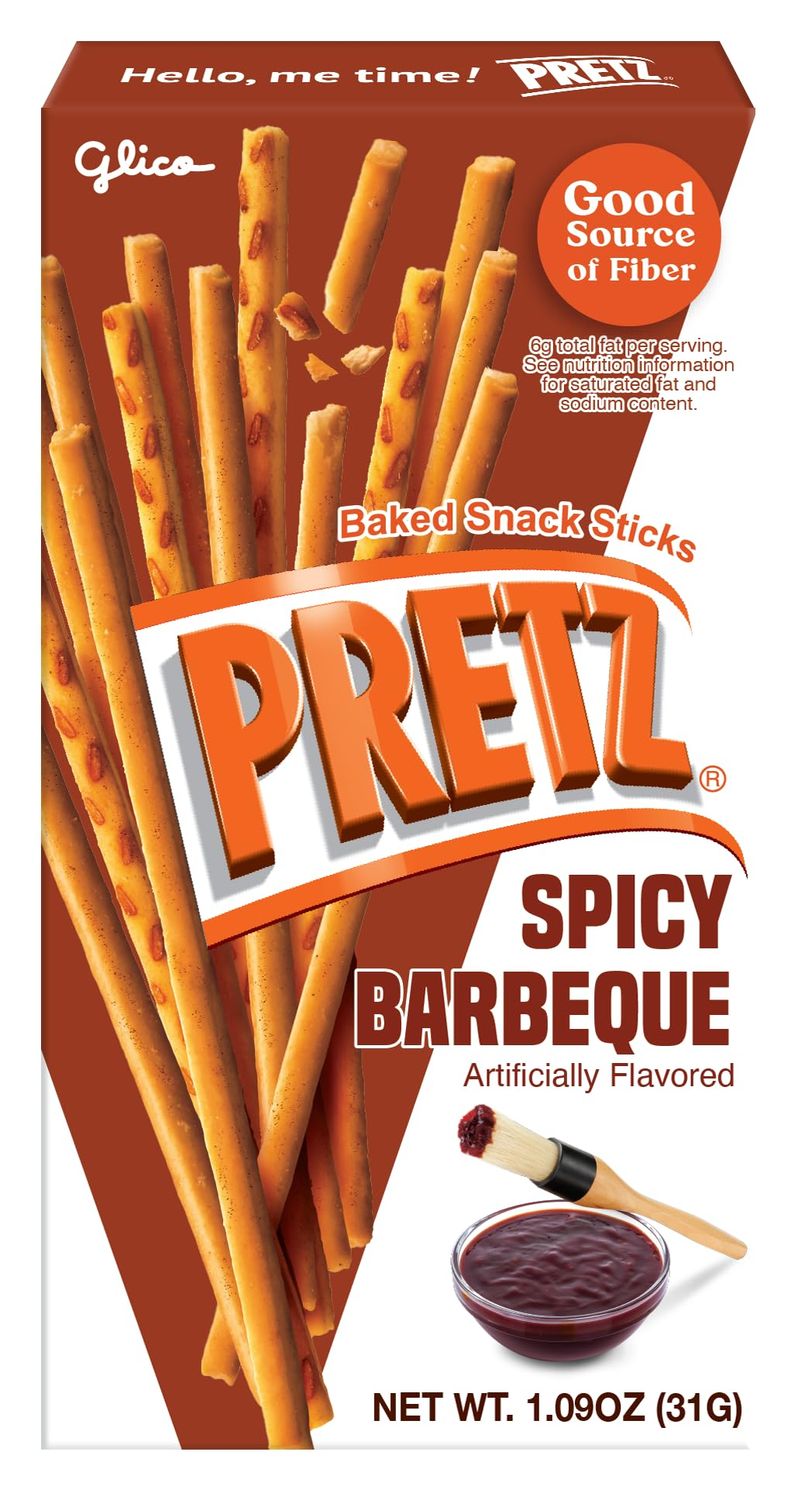 Glico Pretz Spicy Barbeque 1.09 oz (Pack of 10)