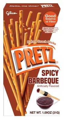 Glico Pretz Spicy Barbeque 1.09 oz (Pack of 10)