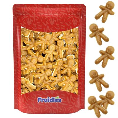 Fruidles Christmas Gingerbread Man, Fun and Festive Holiday Snacking, Party flavor (4.4 Pounds Bulk)