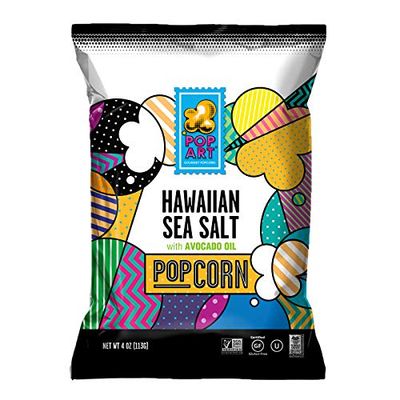 Pop Art Snacks Gourmet Popcorn - Hawaiian Sea Salt, 4 oz