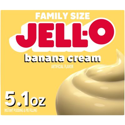 Jell-O Banana Cream Instant Pudding &amp; Pie Filling Mix (5.1 oz Box)