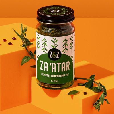 Za&#39;atar by Z&amp;Z | Za&#39;atar Spice Blend with Zaatar Spice, Sumac, &amp; Toasted Sesame Seeds | Za&#39;atar Seasoning for Breads, Salads, Chicken, or Snacks | Savory &amp; Tangy Palestinian Zaatar Seasoning, 2 Oz