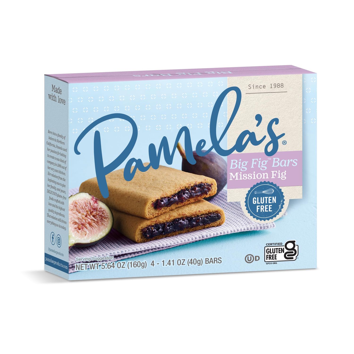 Pamelas Cookies Bag Figgies Mission, 5.64 oz