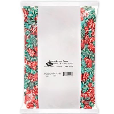 Albanese World&#39;s Best Gummies, Peace Gummi Bears, 5lbs of Candy