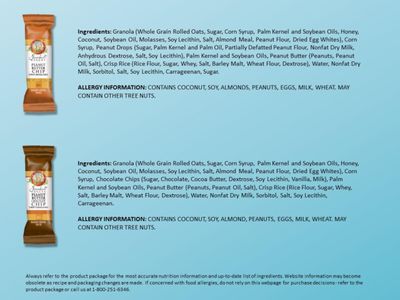 Sunbelt Bakery Peanut Butter Lovers Pack, 2 Flavor Chewy Granola Bar Variety Pack, 60 Piece Assortment