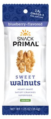 Snack Primal - Sweet Blueberry Flavored Walnut Snack Packs