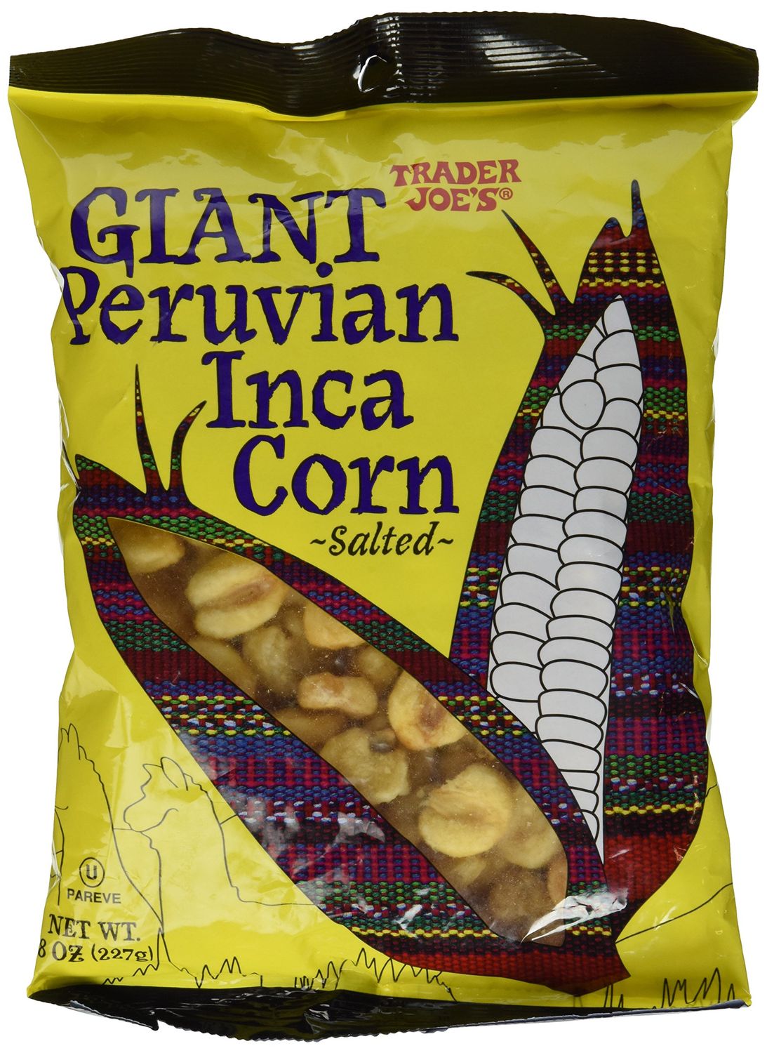 Trader Joe&#39;s Giant Peruvian Inca Corn Salted Crunchy Snack 8 Oz