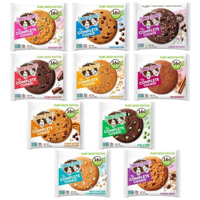 Lenny &amp; Larry&#39;s The Complete Cookie Variety Pack of 10 Flavors (10 Count) Plant Based Protein Cookie Bundle by ZIGGALOU