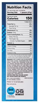 Fruit &amp; Grain Apple Cinnamon Mini Bars, 10 Packs, On the Go, 1.3 oz Each, (1 Pack) Kids Snack Snacking Food Treat